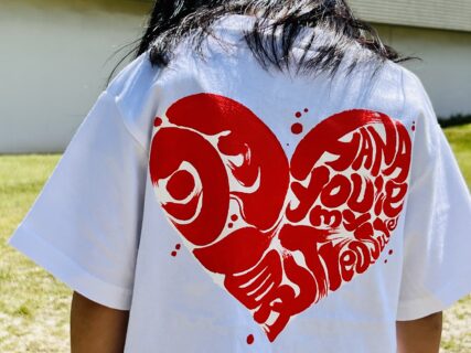 KIDS T-shirts【Heart Calligraphy】